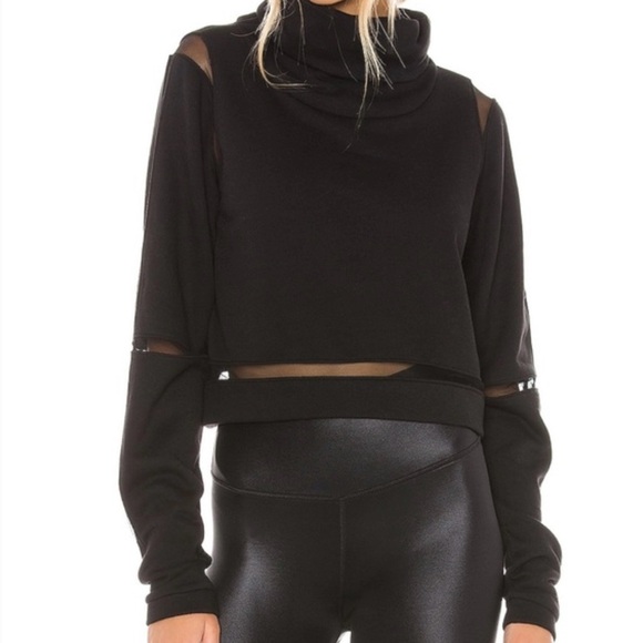 ALO Yoga Sweaters - Alo Yoga cotton and mesh turtleneck sweatshirt L
